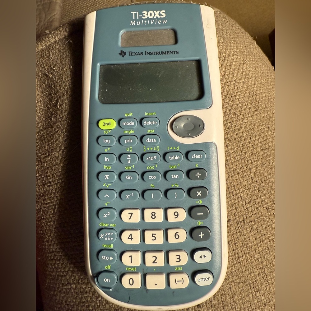 Texas Instruments TI-30XS MultiView Blue and White Calculator